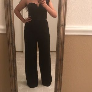 Black sweetheart jumpsuit